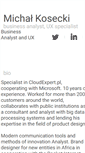 Mobile Screenshot of michalkosecki.com